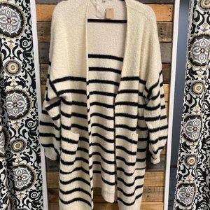 Cream and Black Cardigan